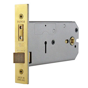 01 Medium Security 3 Lever Mortice Locks for Door Knobs & Ring Handles