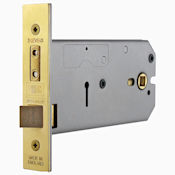 #04 6" (149mm) Deep Horizontal 3 Lever Mortice Lock for Door Knobs